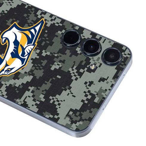 NHL Nashville Predators Camo Galaxy A35 5G Skin